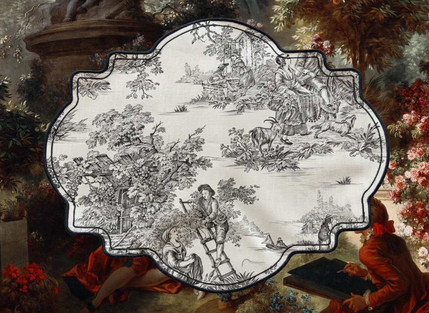 INDIVIDUAL BORDADO FRAGONARD